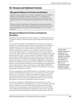 Erosion and Sediment Control for Agriculture