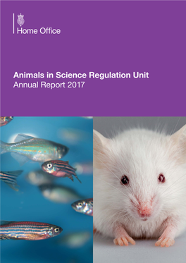 Animals in Science Regulation Unit Annual Report 2015