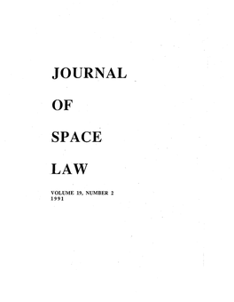 Of Space Law