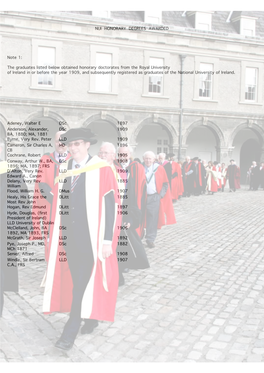 Nui Honorary Degrees Awarded