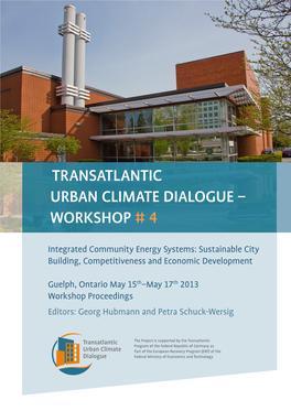 Transatlantic Urban Climate Dialogue – Workshop # 4