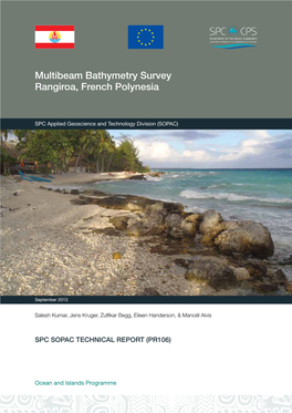 Multibeam Bathymetry Survey Rangiroa, French Polynesia