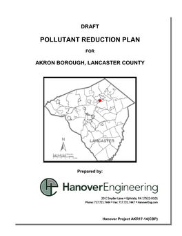 Pollutant Reduction Plan