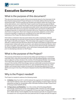 I-5 Rose Quarter Improvement Project Environmental Assessment