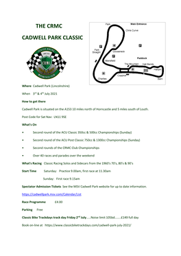 2021 Cadwell Next Meeting Info