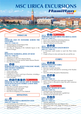 Msc Lirica Excursions