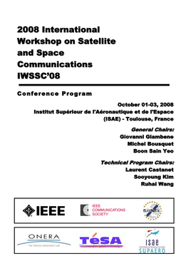 2008 International Workshop on Satellite and Space Communications IWSSC’08