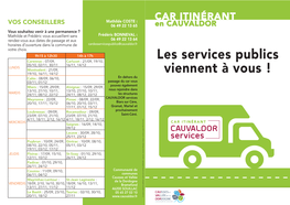 Les Services Publics Viennent À Vous !