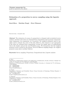 Estimation of a Proportion in Survey Sampling Using the Logratio Approach