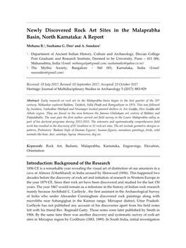 Newly Discovered Rock Art Sites in the Malaprabha Basin, North Karnataka: a Report