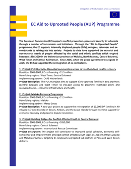 AUP) Programme