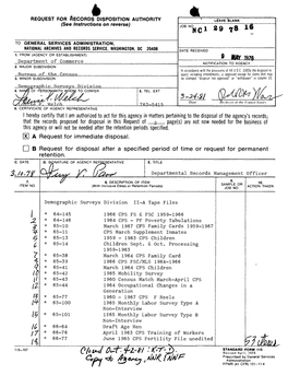 Current Population Surverys (CPS) Data Files, 1960-71, on II-A Tape