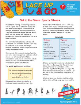 Get in the Game: Sports Fitness