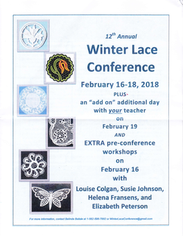 Winter Lace Conference