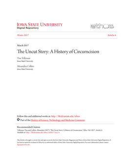 A History of Circumcision Tisa Tollenaar Iowa State University