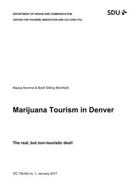 Marijuana Tourism in Denver