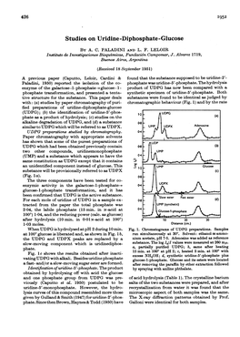 Xj 128 IUMP Glucose Substance Will Be Provisionally Referred to As UDPX (Fig