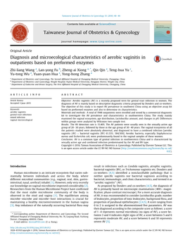 Diagnosis and Microecological Characteristics of Aerobic Vaginitis in Outpatients Based on Preformed Enzymes