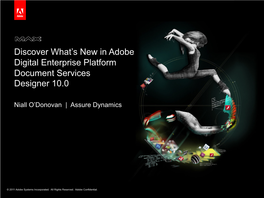 What's New in Adobe Digital Enterprise Platform Document