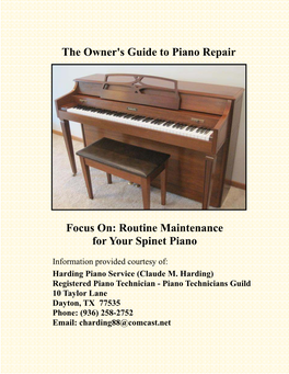 Routine Maintenance for Your Spinet Piano