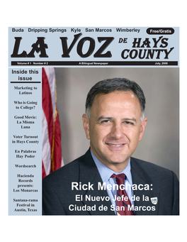 La Voz De Hays County July 2008 A.Pmd