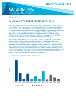 Global Catastrophe Review - 2013