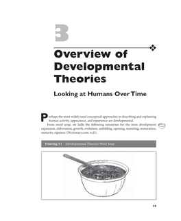 Chapter 3: Overview of Developmental Theories