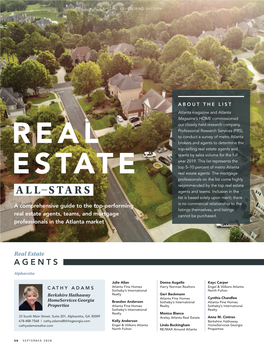 Real Estate Agents and Teams by Sales Volume for the Full Year 2019