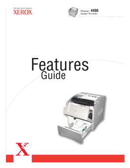 Phaser 4400 Laser Printer Features Guide