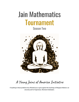 Jain Mathematics Tournament Season Two