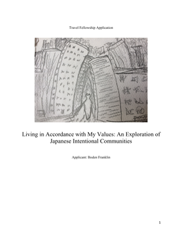 Living in Accordance with My Values: an Exploration of Japanese Intentional Communities