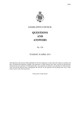 Questions & Answers Paper No