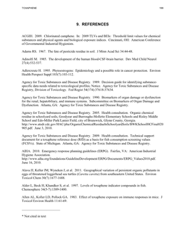 Toxicological Profile for Toxaphene