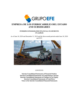 Empresa De Los Ferrocarriles Del Estado and Subsidiaries