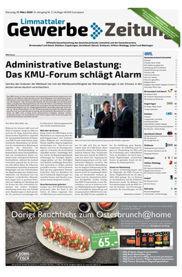 Das KMU-Forum Schlägt Alarm