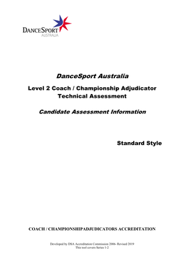 Standard Technical Assessment