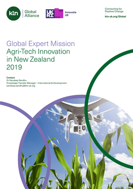 Global Expert Mission Agri-Tech Innovation in New Zealand 2019