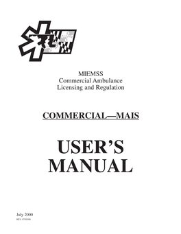 User's Manual