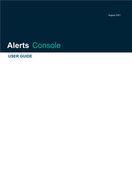 Weather Company Alerts Console