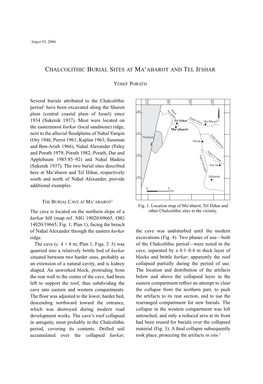 Chalcolithic Burial Sites at Ma'abarot and Tel Ifshar
