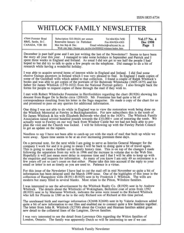 Whitlock Family Newsletter
