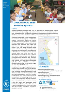 OPERATIONAL BRIEF Southeast Myanmar