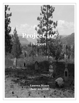 CFWWIRF Project 107 Burial Report