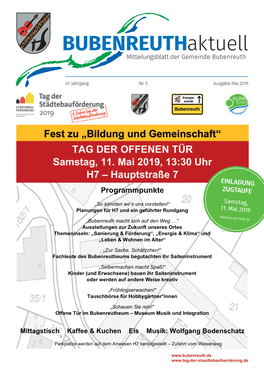 Bubenreuth Aktuell Mai 2019