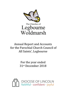 Annual Report and Accounts for the Parochial Church Council of All Saints’, Legbourne