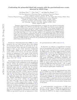 Arxiv:2108.11740V1 [Astro-Ph.CO] 26 Aug 2021