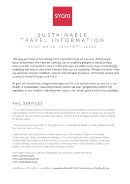 Sustainable Travel Information