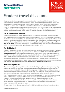 Student Travel Discounts