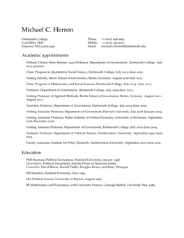 Michael C. Herron