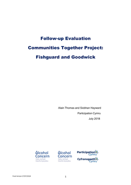 Follow-Up Evaluation Communities Together Project